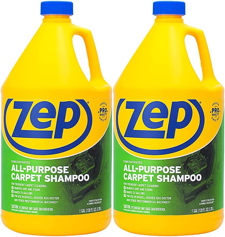 Zep Concentrated All-Purpose Carpet Shampoo – Removes Dirt and Stains – 1 Gallon