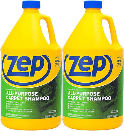 Zep Concentrated All-Purpose Carpet Shampoo – Removes Dirt and Stains – 1 Gallon