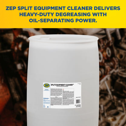 Zep Split Equipment Cleaner – Heavy-Duty, Oil-Splitting Degreaser – 55 Gallon