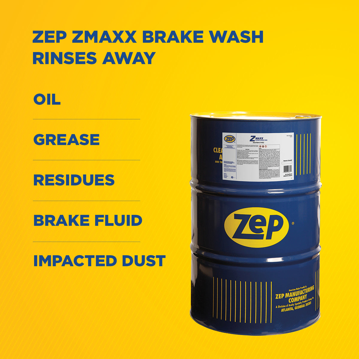 Zep Z-Maxx Brake Wash + Safety Pail Pump Bundle
