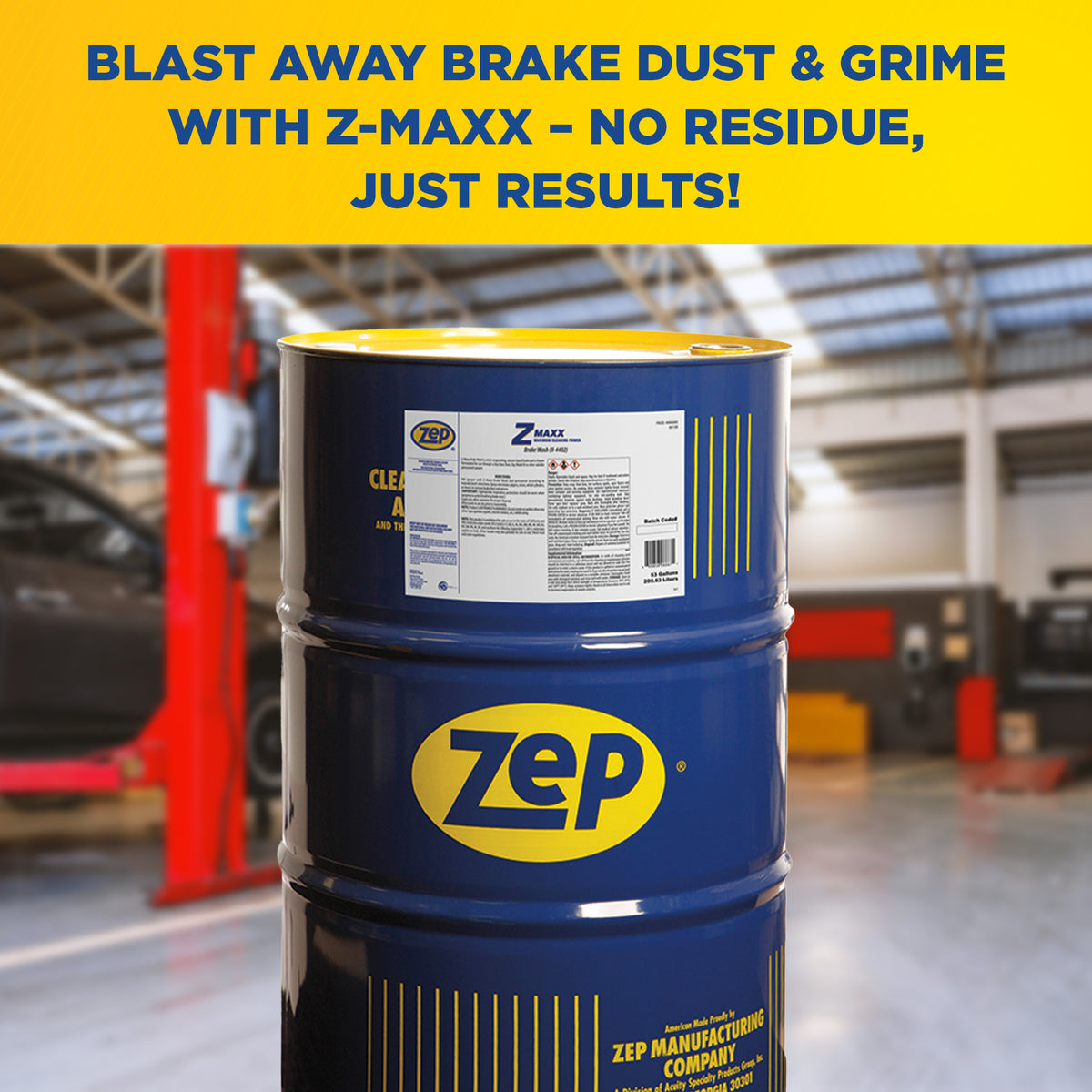 Zep Z-Maxx Brake Wash + Safety Pail Pump Bundle