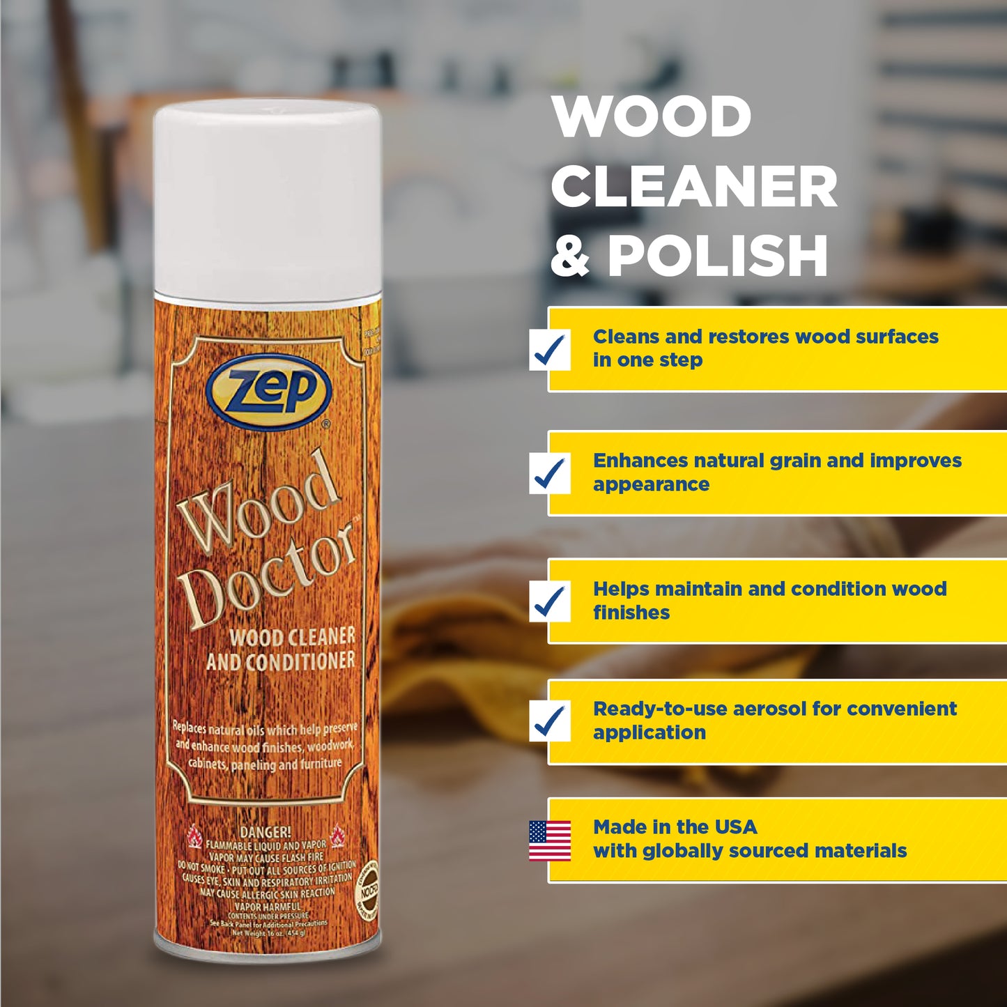 Wood Doctor Professional Furniture Cleaner and Polish - 16 oz.