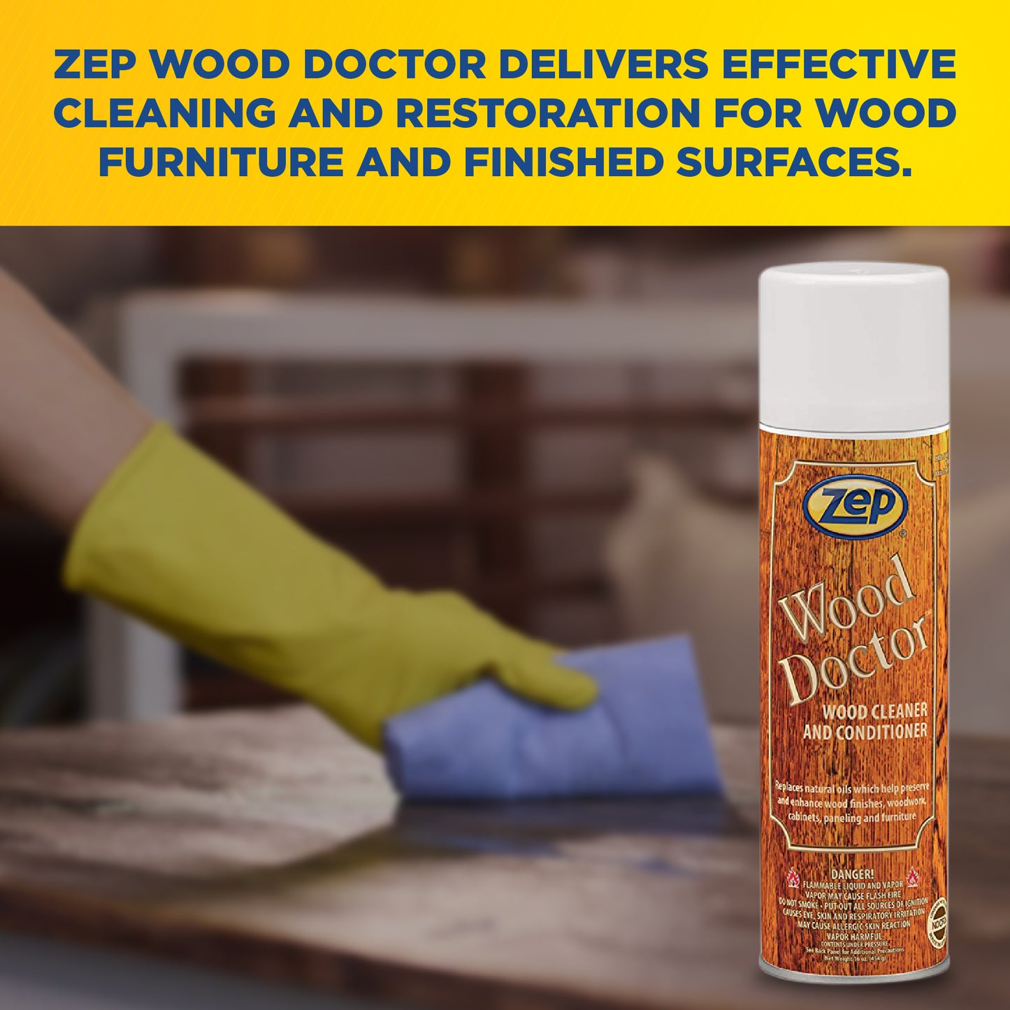 Wood Doctor Professional Furniture Cleaner and Polish - 16 oz.