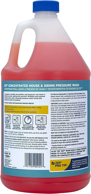 House and Siding Pressure Wash Cleaner Concentrate - 1 Gallon