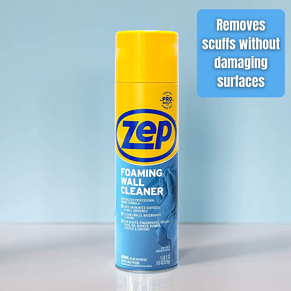 Zep Foaming Wall Cleaner – Multi-Surface Stain Remover – 18 oz.