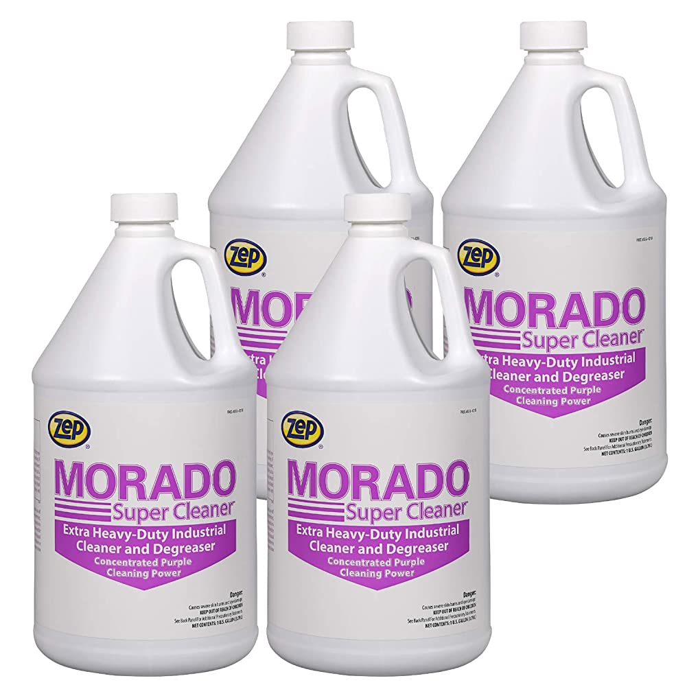Zep Morado Extra Heavy-Duty Industrial Cleaner and Degreaser – Quickly Removes Grease – 1 Gallon
