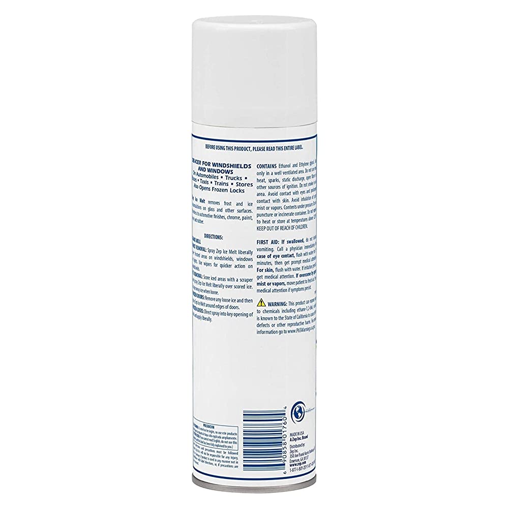 Ice Melt Aerosol De-Icer for Windshields and Windows - 20 oz.