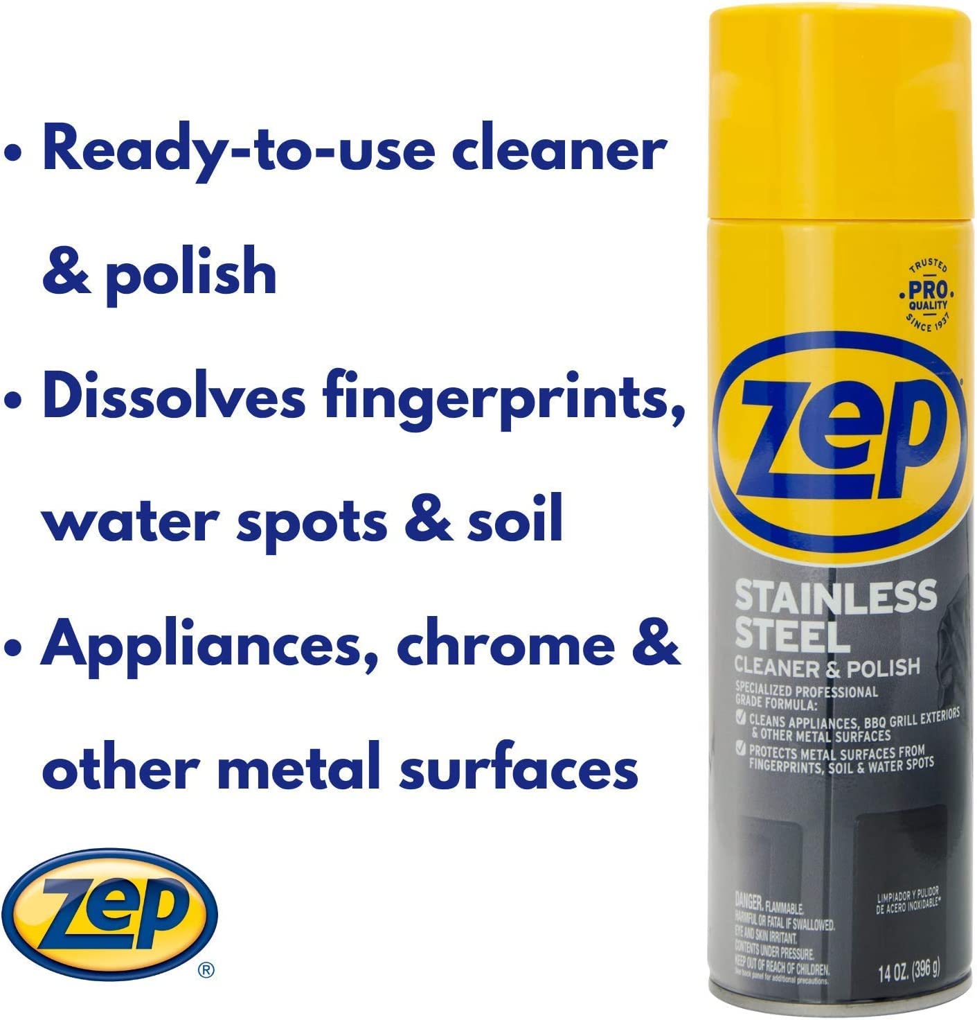 Stainless Steel Cleaner and Polish - 14 oz.