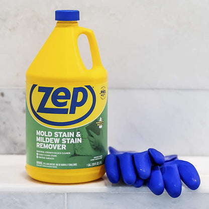 Zep Mold Stain and Mildew Stain Remover – Bleach Formula – 1 Gallon