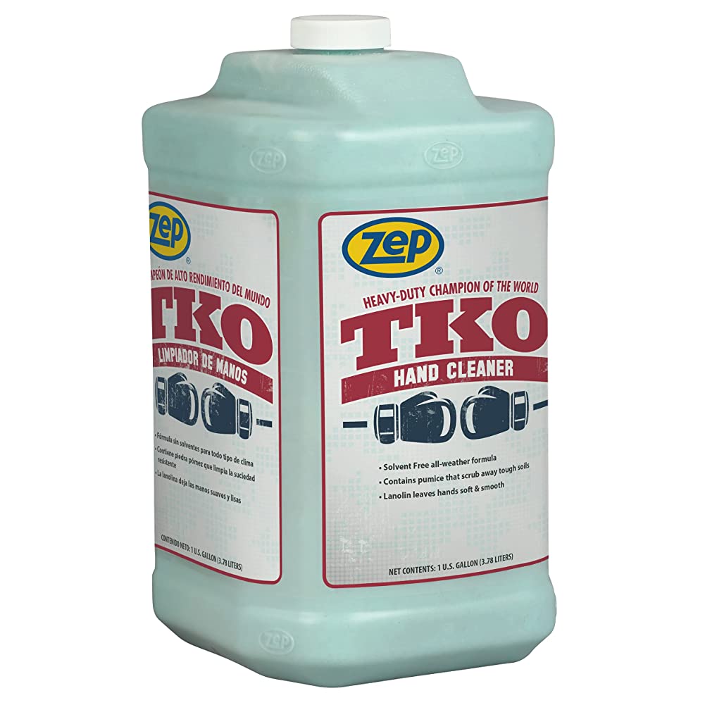 Zep TKO Hand Cleaner – Its Solvent-Free Formula Scrubs Away Tough Soils – 1 Gallon