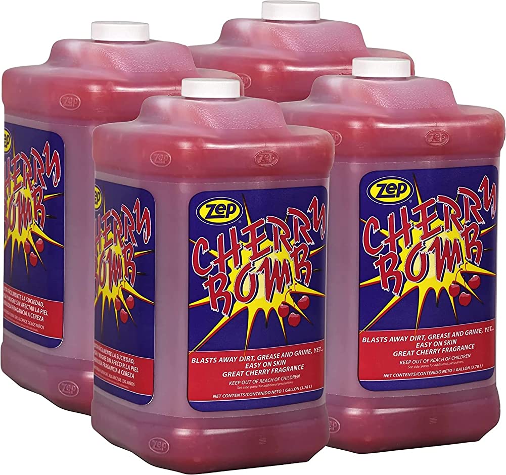 Cherry Bomb Industrial Hand Cleaner Gel & Dispenser Bundle - 1 Gallon