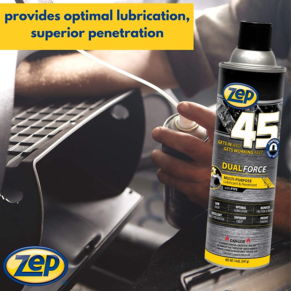 Zep 45 Dual Force PP Multi-Purpose Lubricant & Penetrant- 14 oz.