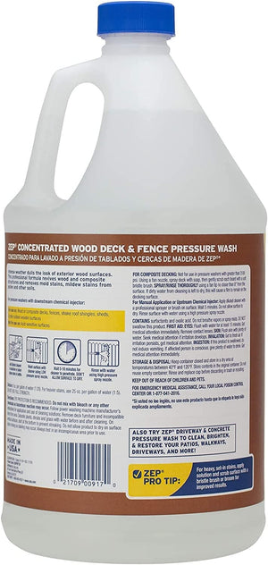 Wood Deck and Fence Pressure Wash Cleaner Concentrate - 1 Gallon