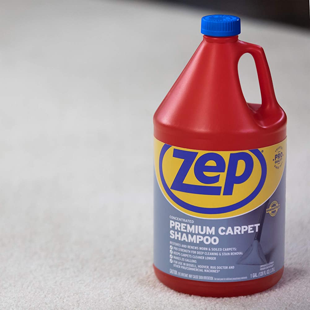 Zep Premium Carpet Shampoo Concentrate – Renews Soiled Carpets – 1 Gallon