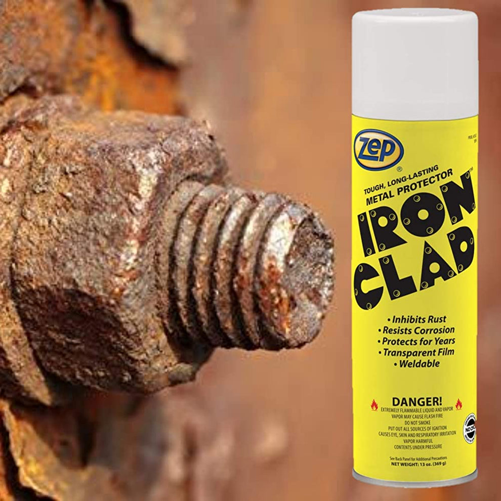Zep Iron Clad Metal Protector Aerosol – Inhibits Rust and Resists Corr ...