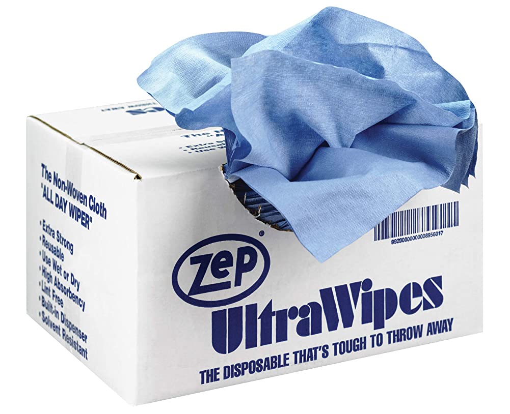 Zep MVP Waterless Hand Cleaner and Zep Ultra Wipes Shop Towels Bundle - 1 Gal