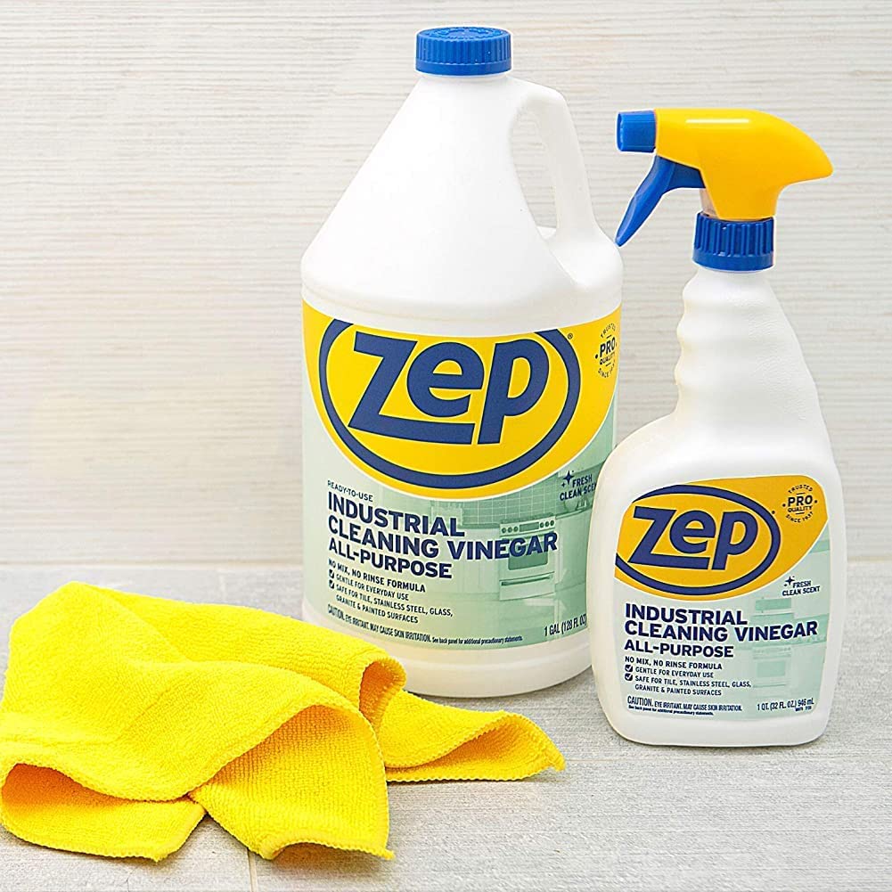 Zep Industrial Cleaner With Vinegar 1 Gal (Case of 4) and Zep Professional Sprayer Bottle (Case of 9) Bundle