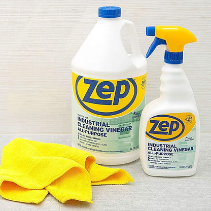 Zep Industrial Cleaner With Vinegar 1 Gal (Case of 4) and Zep Professional Sprayer Bottle (Case of 9) Bundle