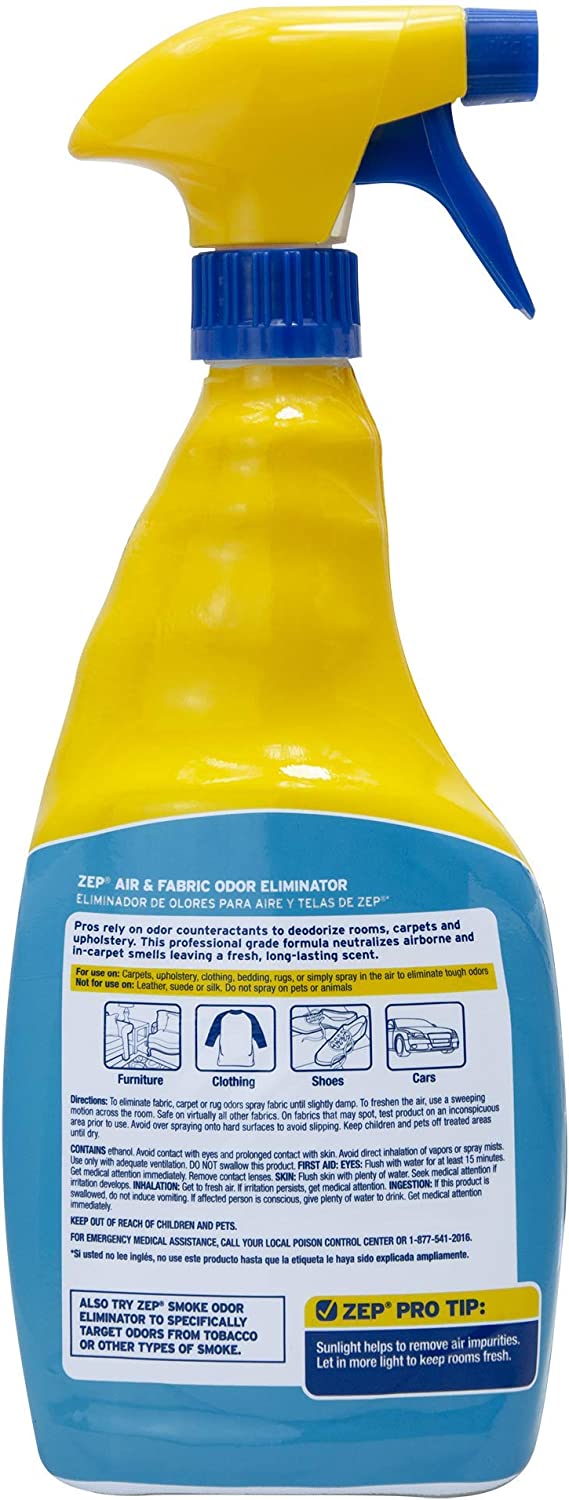 Zep Air & Fabric Odor Eliminator – Neutralizes Pet Odors – 32 oz.