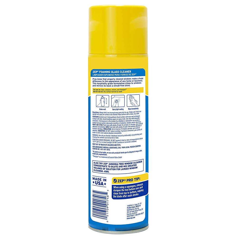 Foaming Glass Cleaner - 19 oz.