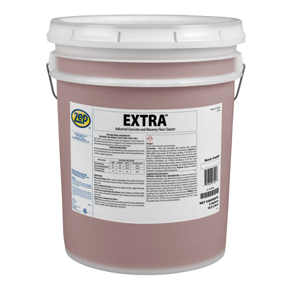 Zep Extra Industrial Concrete and Masonry Floor Cleaner – Fast Acting Floor Degreaser – 5 Gallon