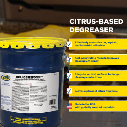 Orange Response Citrus Industrial Degreaser - 5 Gallon