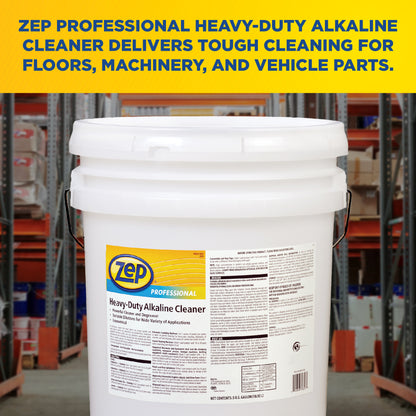 Zep Professional Heavy-Duty Alkaline Cleaner – Powerful Cleaner & Degreaser – 5 Gallons