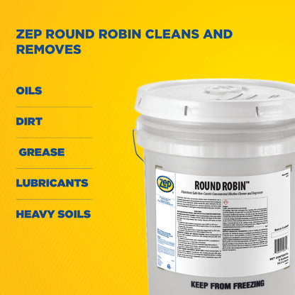 Round Robin Alkaline Cleaner & Degreaser - 5 Gal