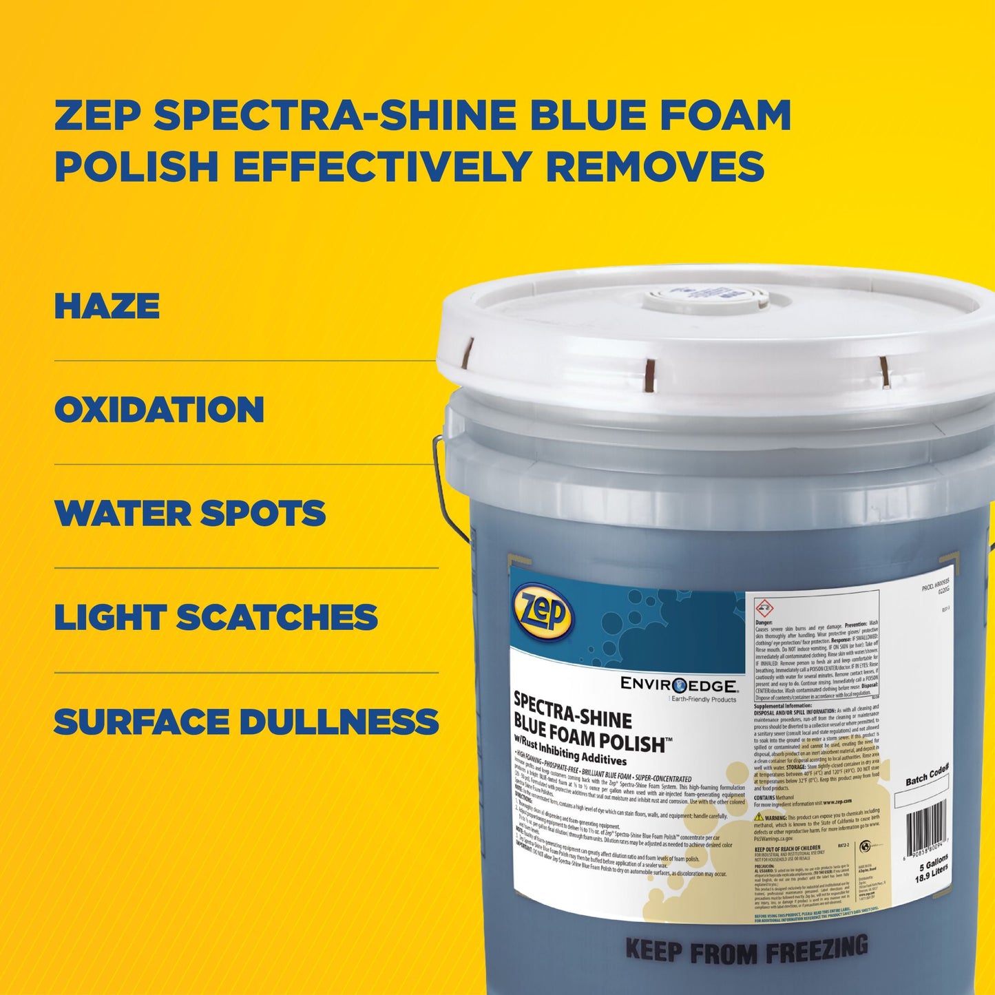 Zep Spectra-Shine Blue Foam Polish