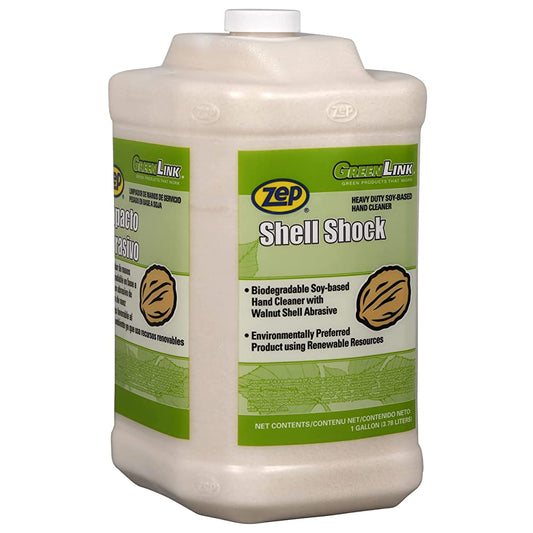 Zep Shell Shock Hand Cleaner – Walnut Shell Scrubs Away Dirt and Grime – 1 Gallon