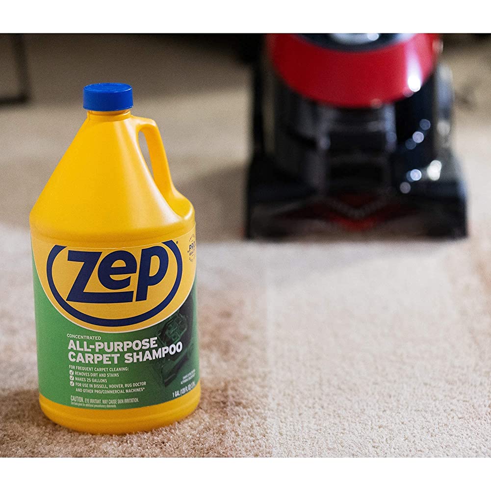 Zep Concentrated All-Purpose Carpet Shampoo – Removes Dirt and Stains – 1 Gallon