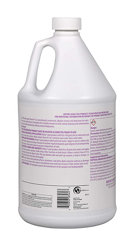 Zep Morado Extra Heavy-Duty Industrial Cleaner and Degreaser – Quickly Removes Grease – 1 Gallon