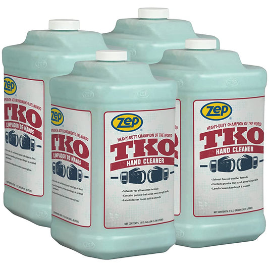 Zep TKO Hand Cleaner with Pumps – Its Solvent-Free Formula Scrubs Away Tough Soils – 1 Gallon