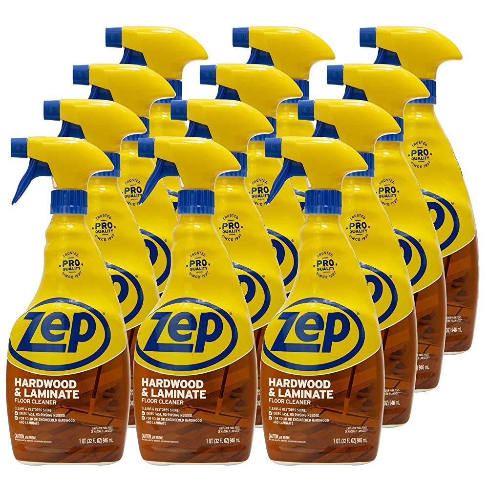 Zep Hardwood & Laminate Floor Cleaner – No Rinse, Streak-Free – 32 oz.