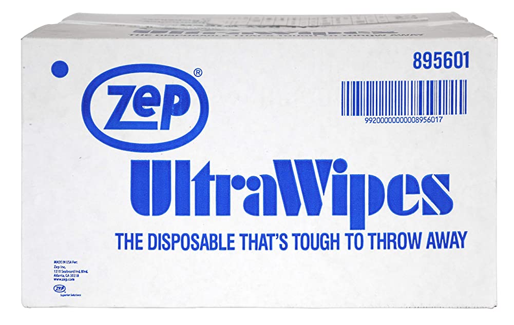 Zep Cherry Bomb Hand Cleaner and Zep Ultra Wipes Shop Towels Bundle - 1 Gal