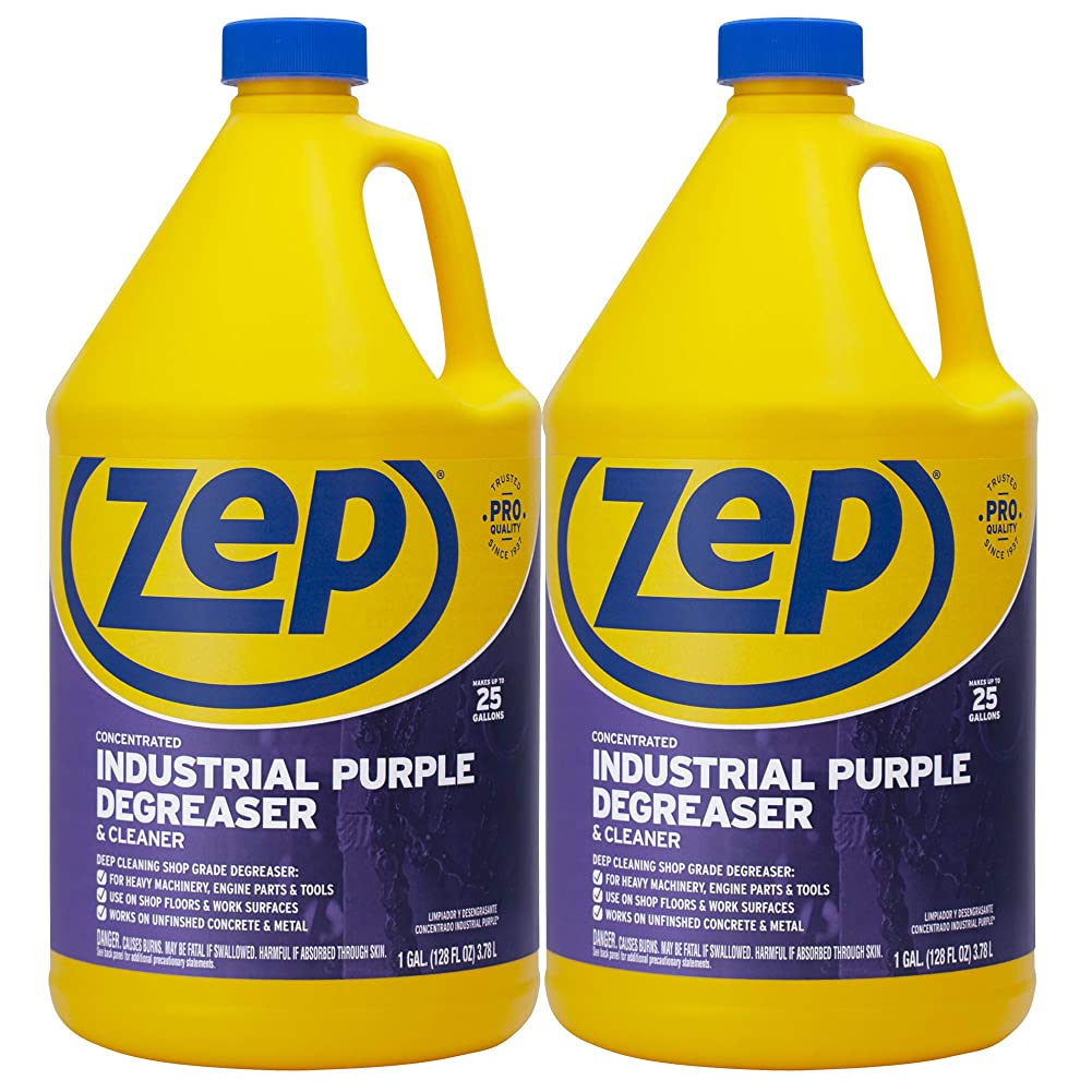 Zep Industrial Purple Cleaner and Degreaser – Engine Degreaser – 1 Gallon