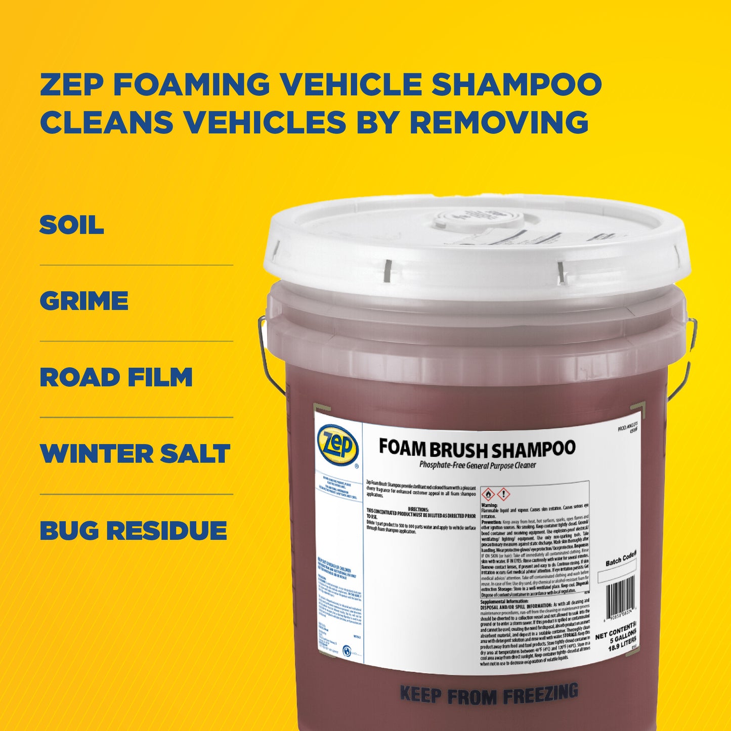 Zep Foam Brush Shampoo