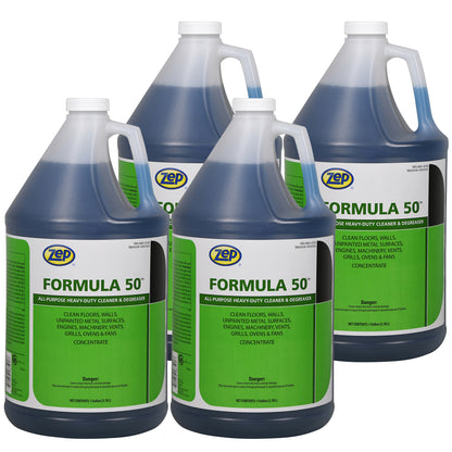 Zep Formula 50 Heavy-Duty Cleaner & Degreaser Concentrate – Industrial Strength Degreaser – 1 Gallon