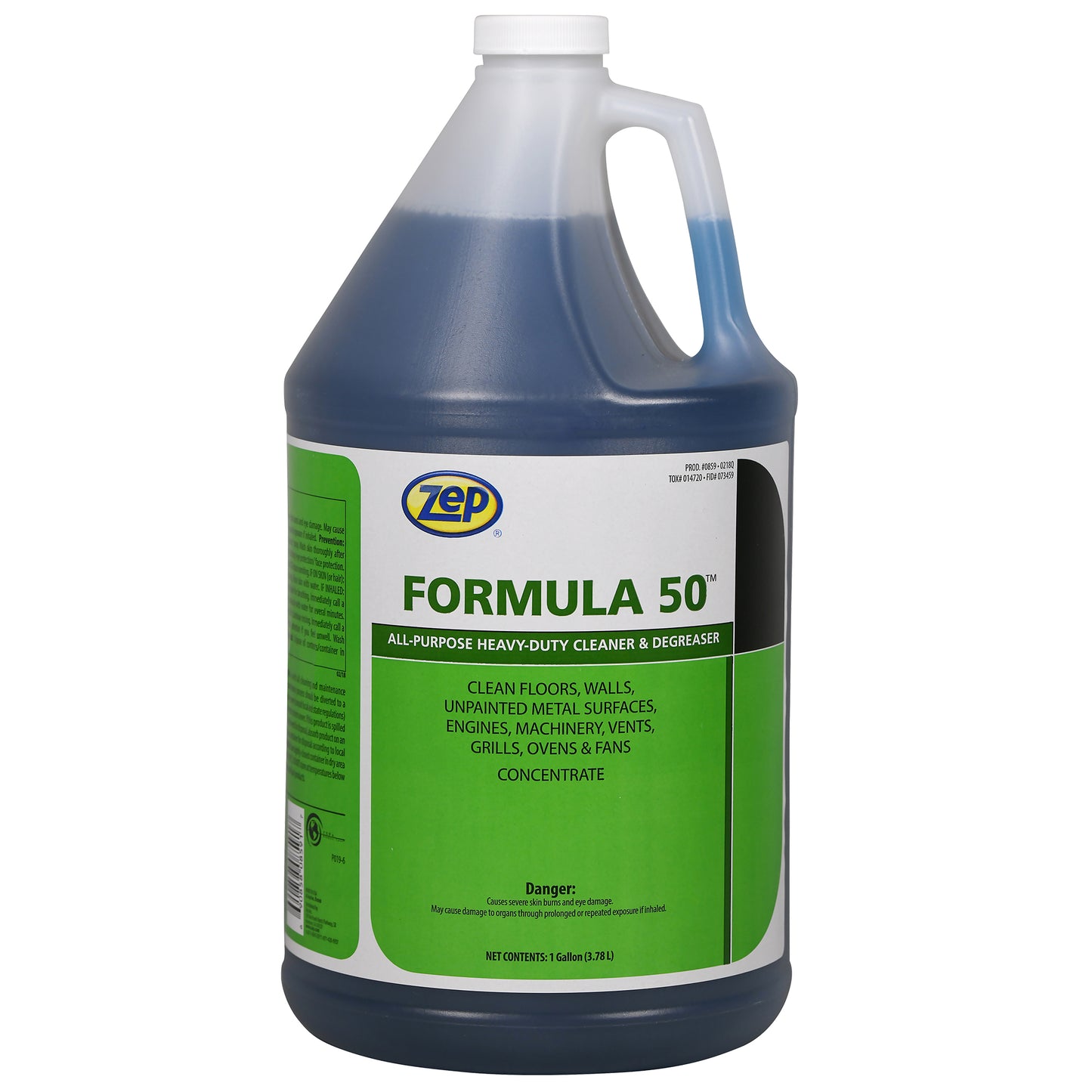 Zep Formula 50 Heavy-Duty Cleaner & Degreaser Concentrate – Industrial Strength Degreaser – 1 Gallon