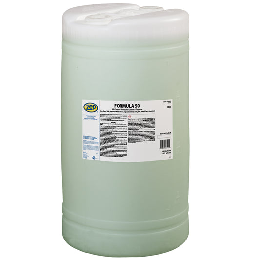 Zep Formula 50 Heavy-Duty Cleaner & Degreaser Concentrate – Industrial Strength Degreaser – 20 Gallon