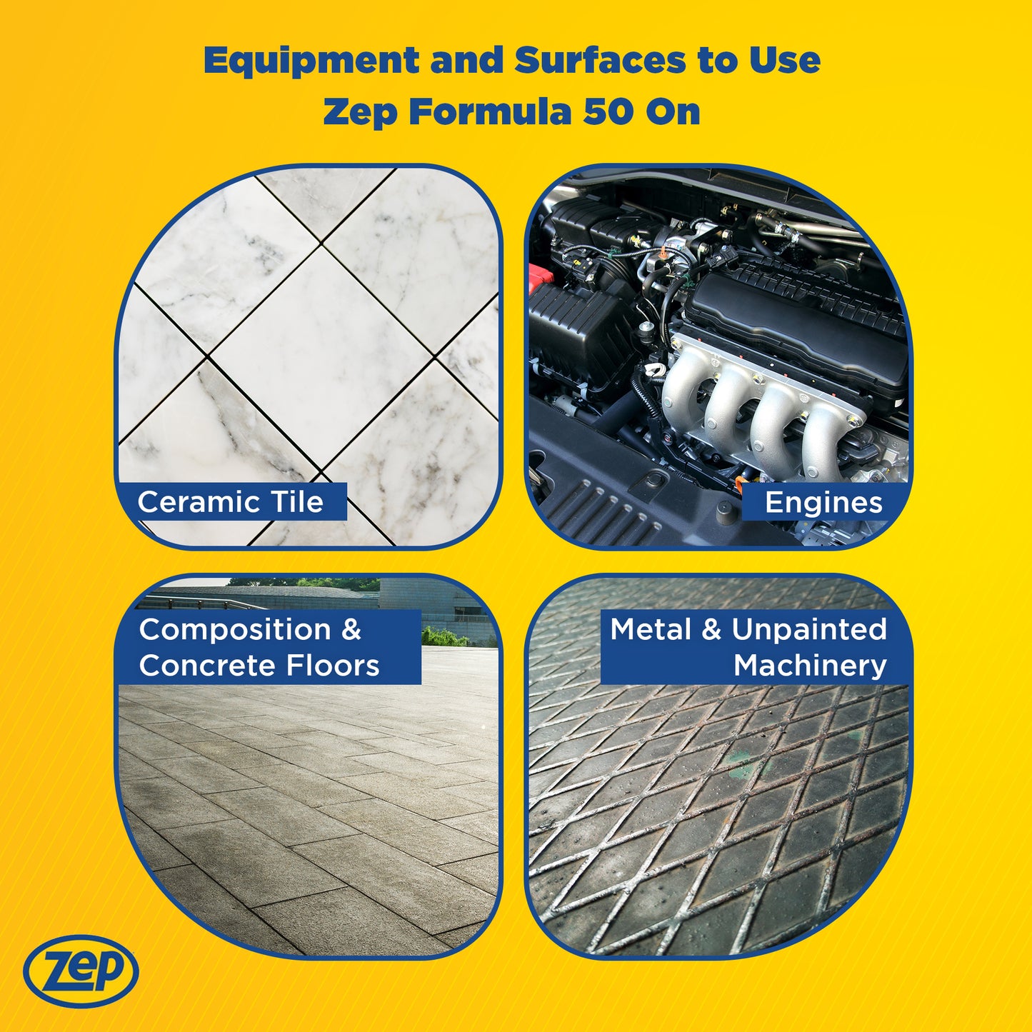 Zep Formula 50 Heavy-Duty Cleaner & Degreaser Concentrate – Industrial Strength Degreaser – 275 Gallon