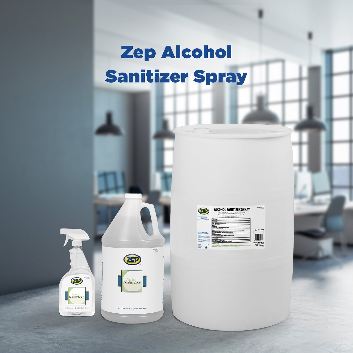 Zep Alcohol Sanitizer Spray – Hand Sanitizer –  32 oz