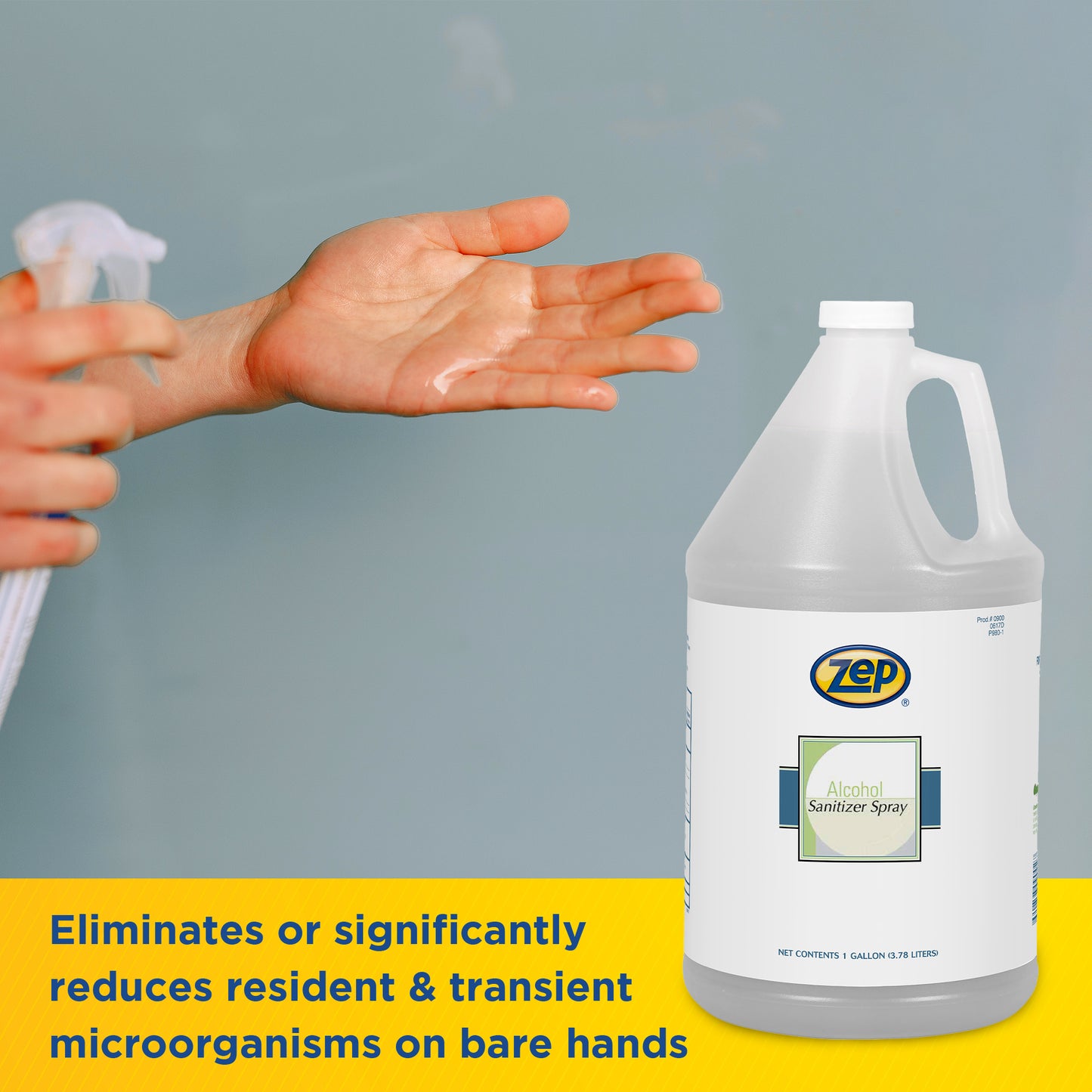 Zep Alcohol Sanitizer Spray – Hand Sanitizer – 1 Gallon