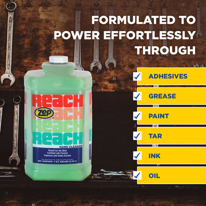 Zep Reach Hand Cleaner – Captures and Holds Grease – 1 Gallon