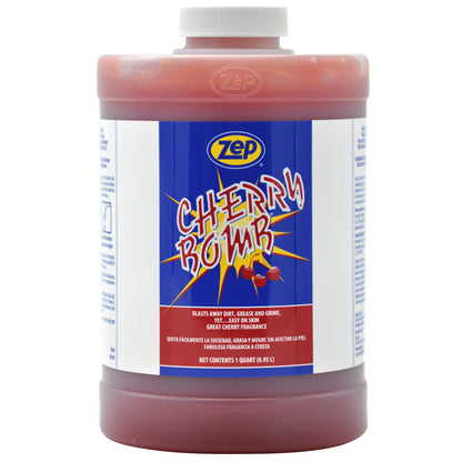 Zep Cherry Bomb Hand Cleaner - Blasts away dirt, grease, and grime - 1 qt