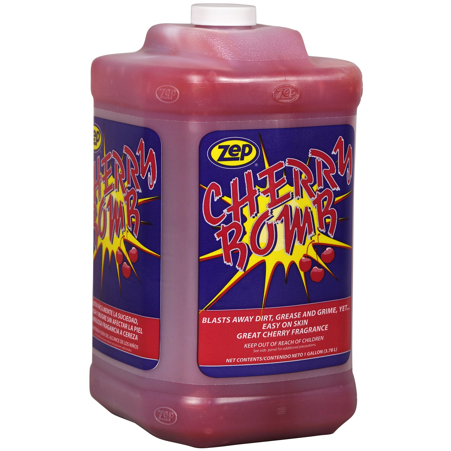 Zep Cherry Bomb Hand Cleaner and Zep Ultra Wipes Shop Towels Bundle - 1 Gal