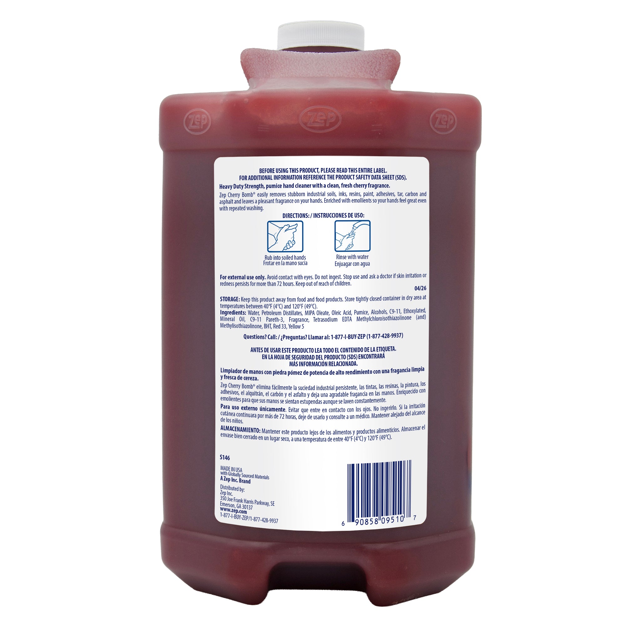 Zep Cherry Bomb Hand Cleaner - 1 Gallon – Zep Inc.
