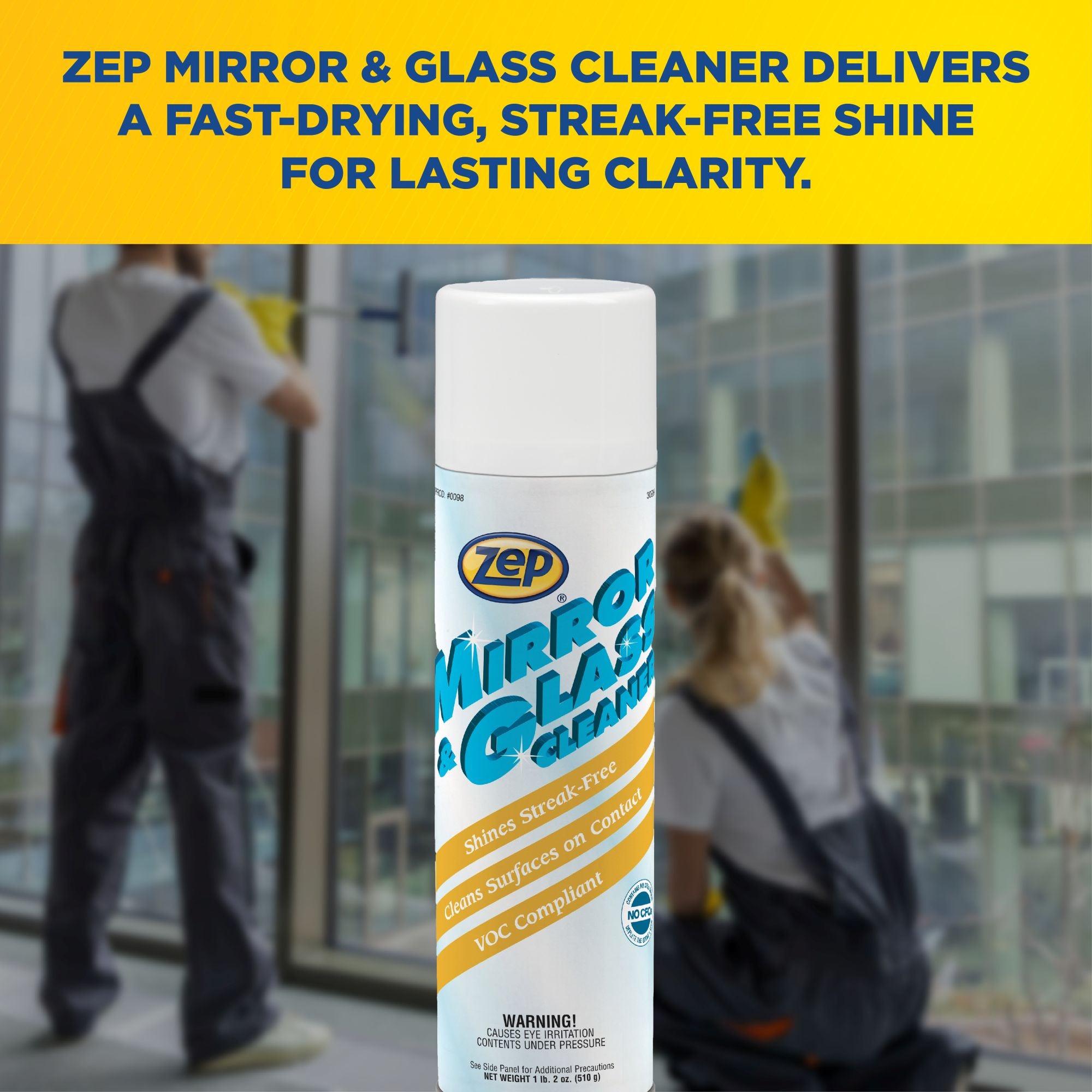 Zep Mirror & Glass Cleaner – Streak-Free Shine – 18 oz. – Zep Inc.