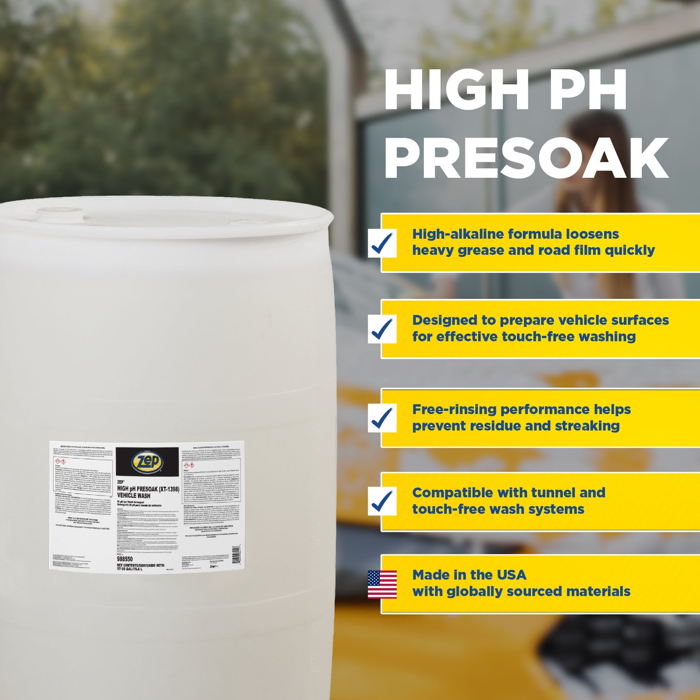 Zep High pH Presoak (XT-1398)