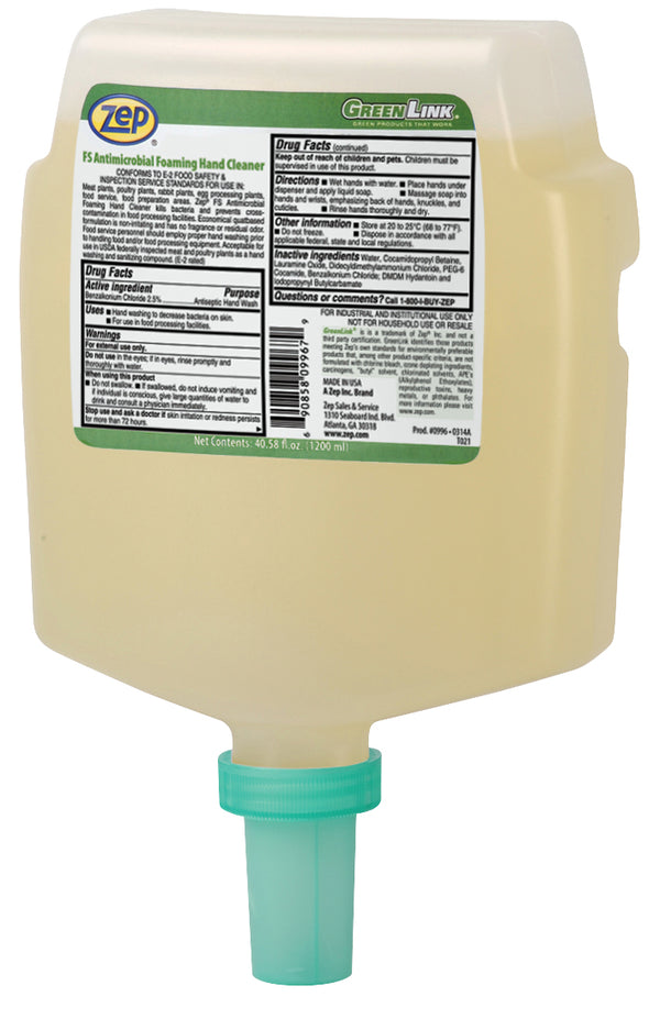 Foaming FS Antimicrobial Hand Cleaner – Zep Inc.